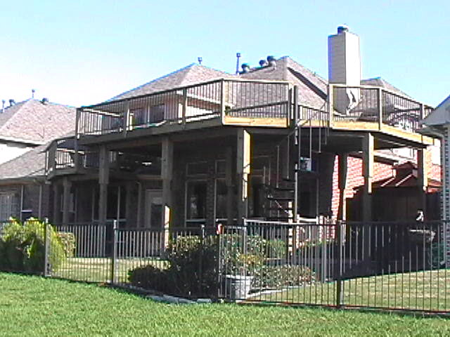 Lakeview pine deck