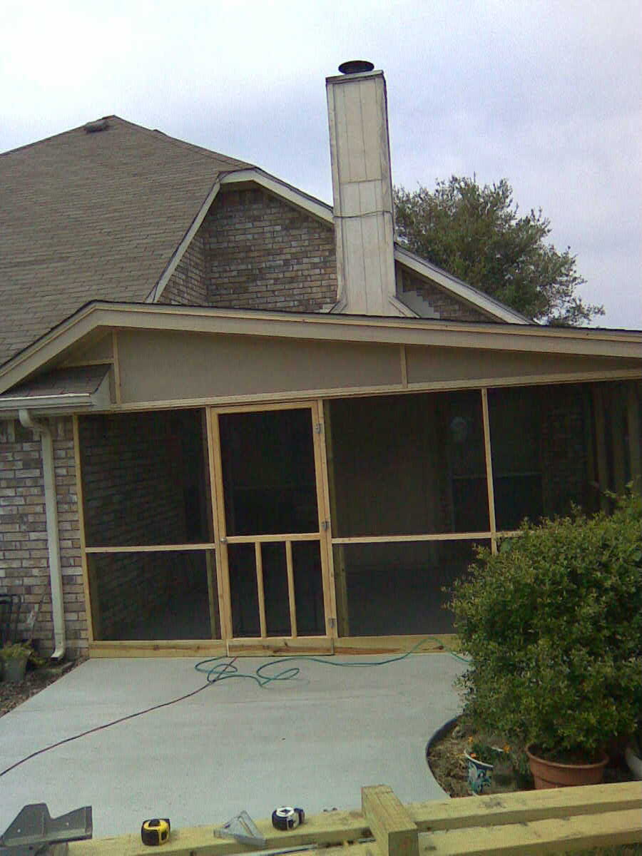 Screened Patio Cover finished